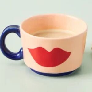 Clare V For Anthropologie Maisonette Lips Coffee Mug